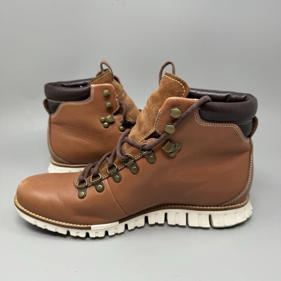Cole Haan ZeroGrand Water Resistant Hiker Boots Woodbury Brown C25555 Mens 9.5W - Picture 2 of 9